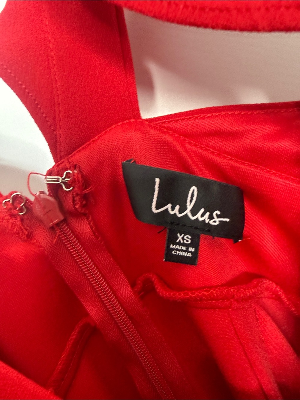 Lulu's Red V-Neck Ruffle Shoulder Jumpsuit - Picture 6 of 10